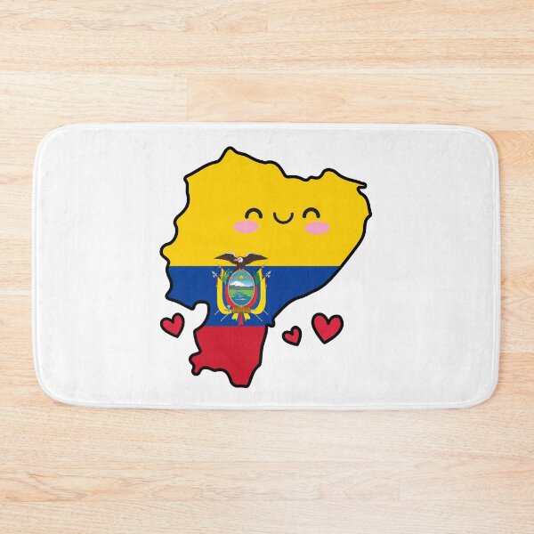 Item preview, Ecuador Flag Map Smile with Love designed and sold by pixelsparkzone.
