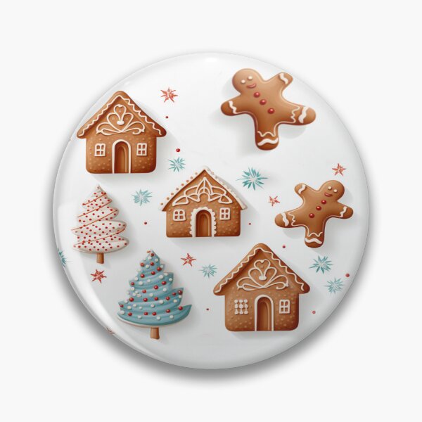 Item preview, Christmas gingerbread pattern designed and sold by RenderlyYours.