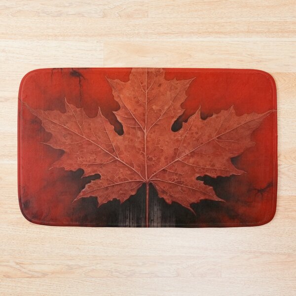 Item preview, Crimson Canadian Maple Leaf art print designed and sold by dcrc.