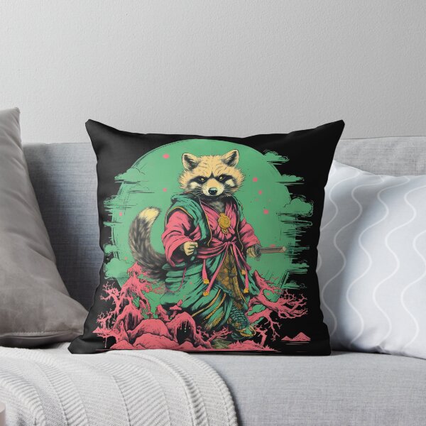 Item preview, Raccoon Dog Tanuki Samurai designed and sold by laika-et-al.