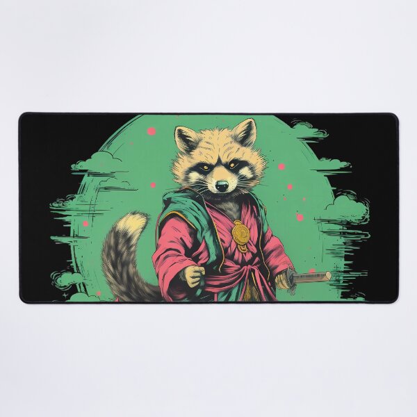 Item preview, Raccoon Dog Tanuki Samurai designed and sold by laika-et-al.