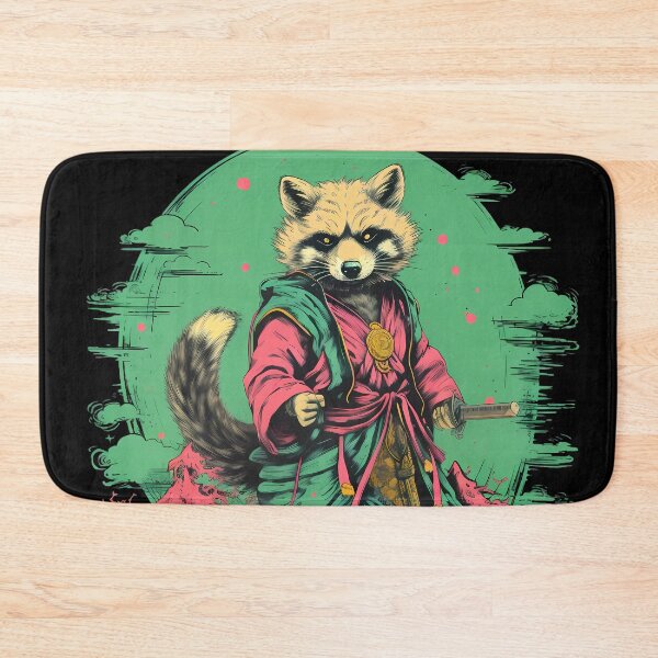 Item preview, Raccoon Dog Tanuki Samurai designed and sold by laika-et-al.