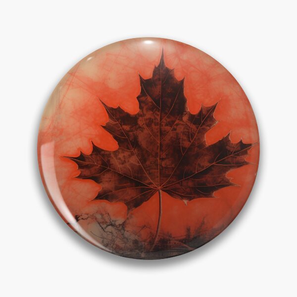 Item preview, crimson canadian maple leaf art print designed and sold by dcrc.