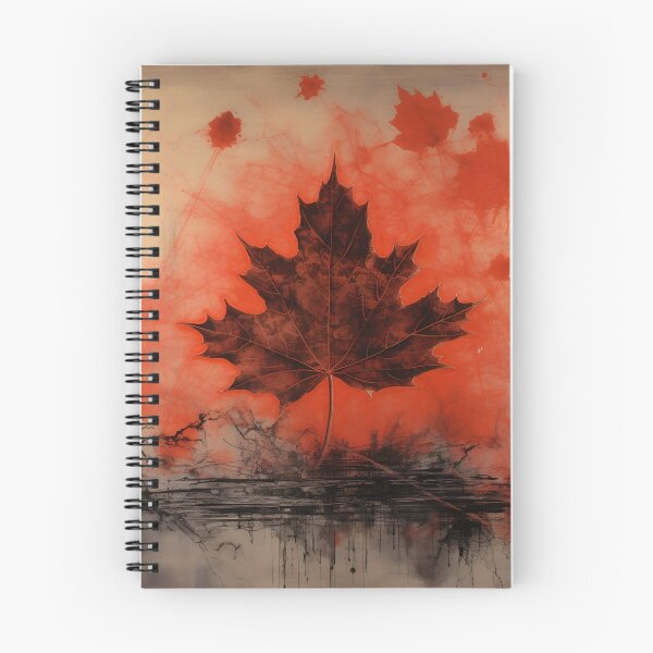 Item preview, crimson canadian maple leaf art print designed and sold by dcrc.