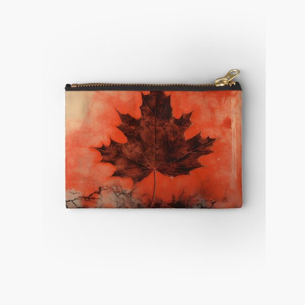 Item preview, crimson canadian maple leaf art print designed and sold by dcrc.