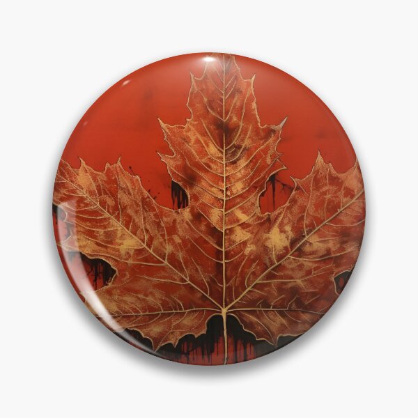 Item preview, crimson canadian maple leaf art print designed and sold by dcrc.