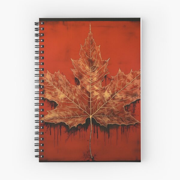 Item preview, crimson canadian maple leaf art print designed and sold by dcrc.