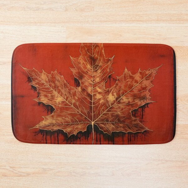 Item preview, crimson canadian maple leaf art print designed and sold by dcrc.