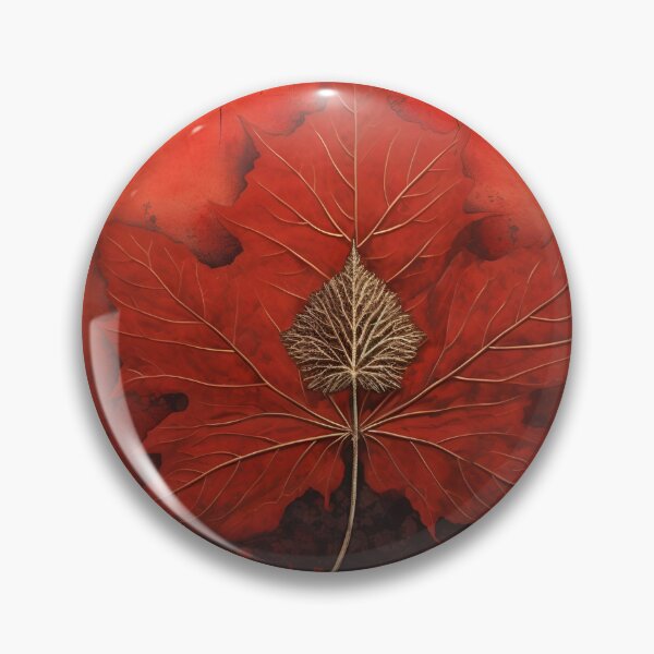 Item preview, crimson canadian maple leaf art print designed and sold by dcrc.
