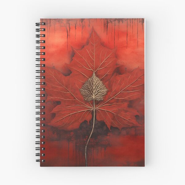 Item preview, crimson canadian maple leaf art print designed and sold by dcrc.