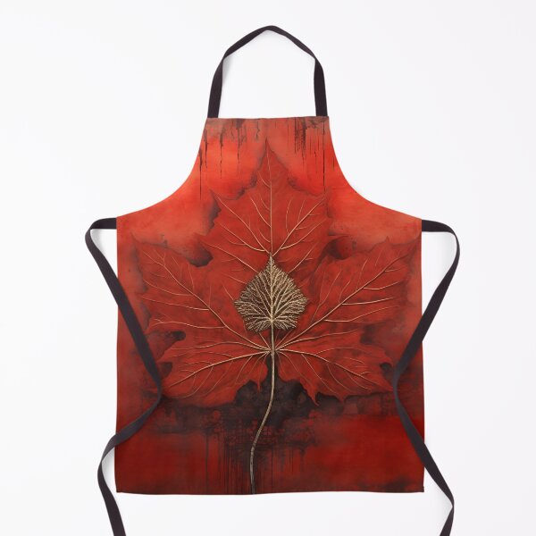 Item preview, crimson canadian maple leaf art print designed and sold by dcrc.