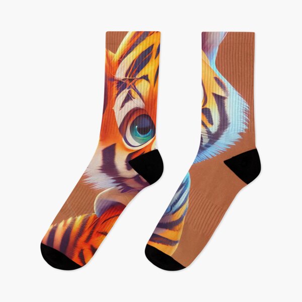 Item preview, Animal Tiger Cute, baby, vibrant, colorful, kids, children designed and sold by Cyber Kids.