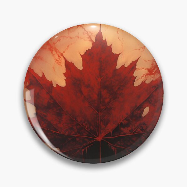 Item preview, crimson canadian maple leaf art print designed and sold by dcrc.