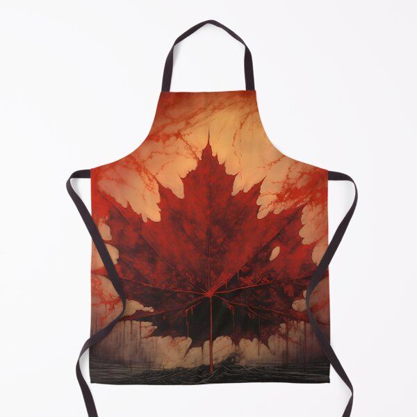 Item preview, crimson canadian maple leaf art print designed and sold by dcrc.