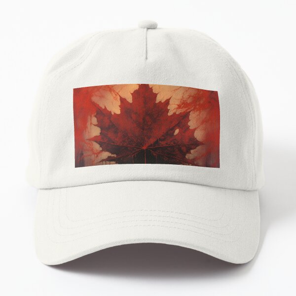 petiteBright Red Maple Leaf Canada Eh! Trucker Hat, Adult Unisex, Size: Large, White and Red