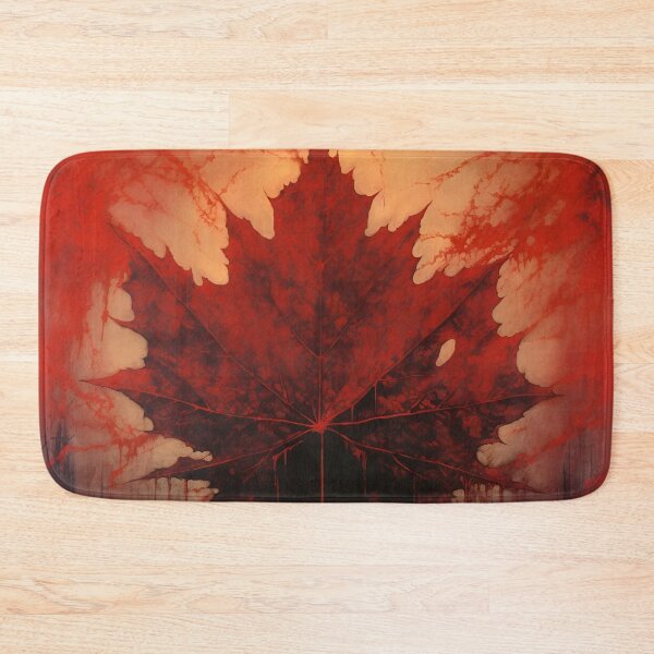 Item preview, crimson canadian maple leaf art print designed and sold by dcrc.