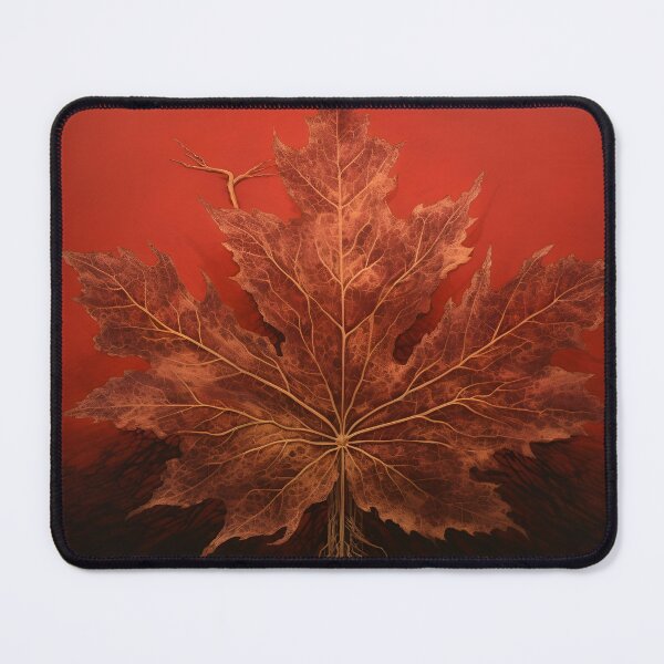 Item preview, crimson canadian maple leaf art print designed and sold by dcrc.