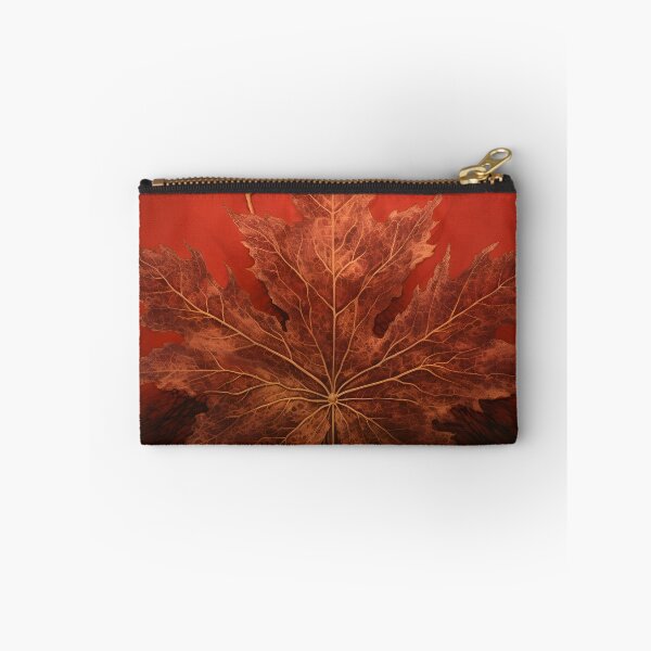 Item preview, crimson canadian maple leaf art print designed and sold by dcrc.