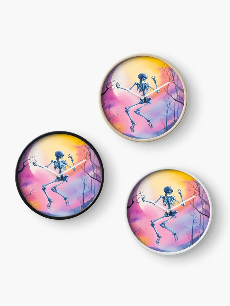 Thumbnail 3 of 4, Clock, Jumping Into Fall designed and sold by TiltedCode.