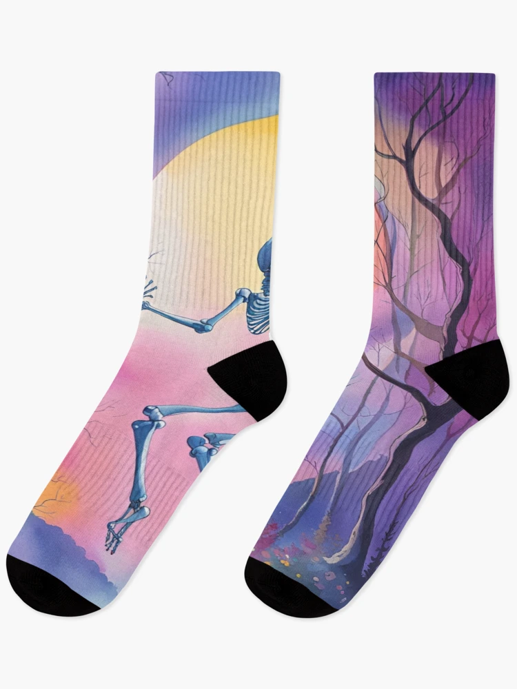 Thumbnail 1 of 5, Socks, Jumping Into Fall designed and sold by TiltedCode.
