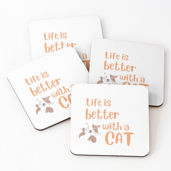Item preview, life is better with a cat designed and sold by nivadaofficiel2.