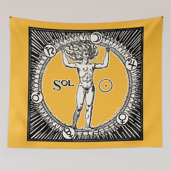 Item preview, El Sol, The Sun, vintage mythological sun designed and sold by MINDTHECHERRY.