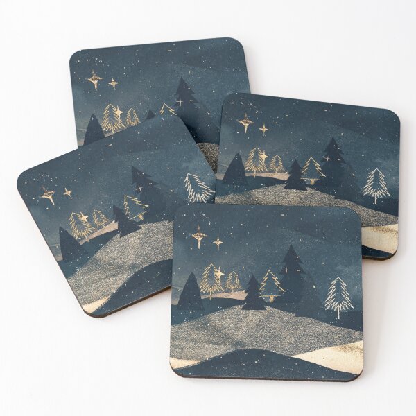 Item preview, Abstract starry christmas night designed and sold by ArtStyleAlice.
