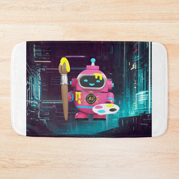 Item preview, robot creating art designed and sold by AiArtCreations1.