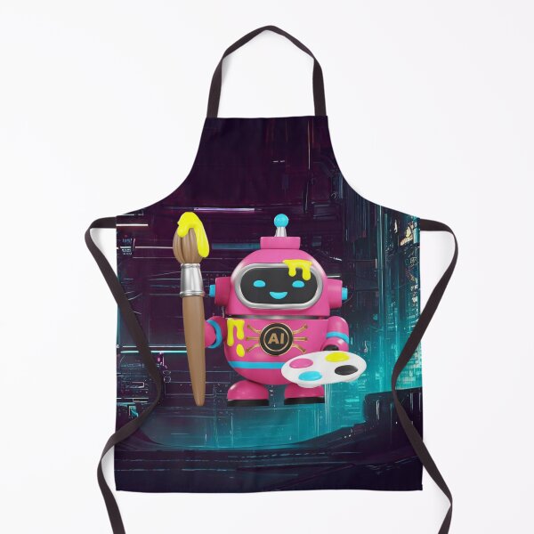Item preview, robot creating art designed and sold by AiArtCreations1.