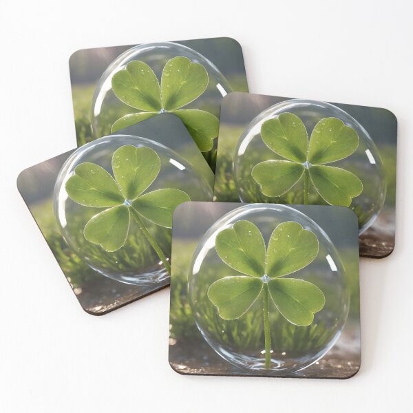 Item preview, Lucky Four Leaf Clover designed and sold by Geek-Girl-Art.