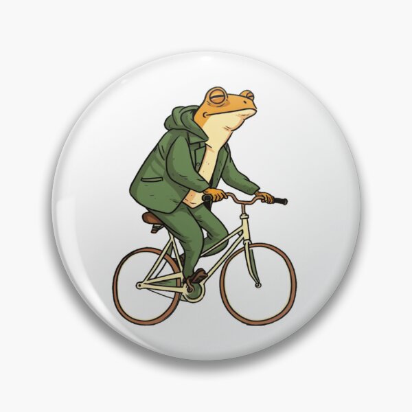 Item preview, Frog riding on a bike designed and sold by PawelNature.