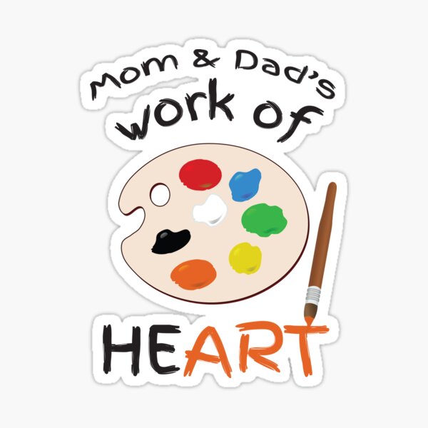 Item preview, Mom and Dads work of Heart Art designed and sold by CFox-Designs.