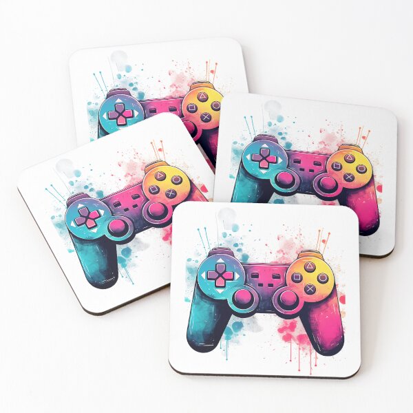 Item preview, Modern Video game controller Device Square Illustration. designed and sold by DreamWorld07.