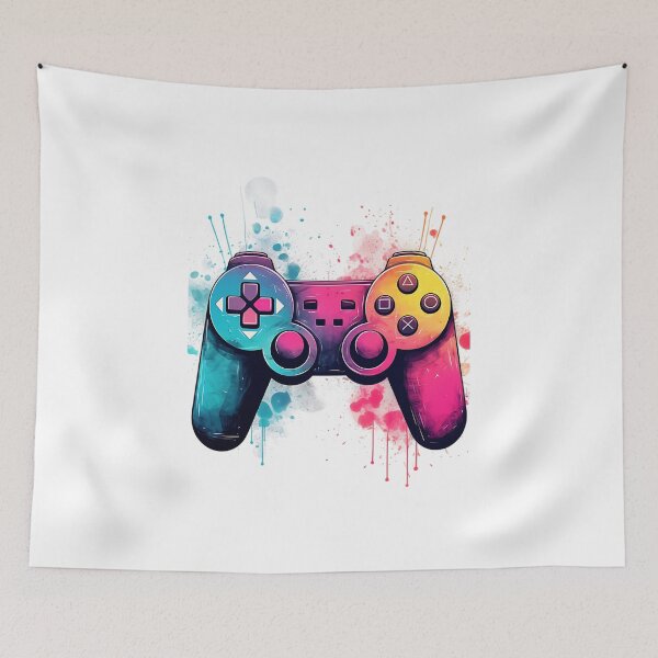 Item preview, Modern Video game controller Device Square Illustration. designed and sold by DreamWorld07.