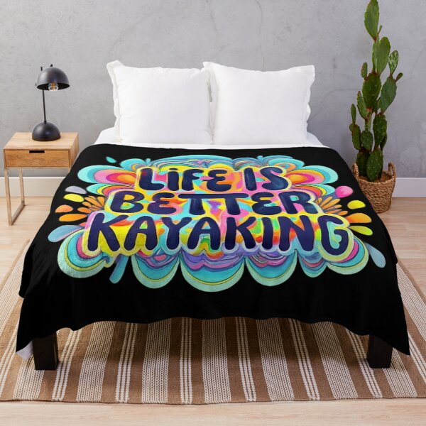 Item preview, Life Is Better Kayaking, Colorful Design designed and sold by RiffRaffGraffix.