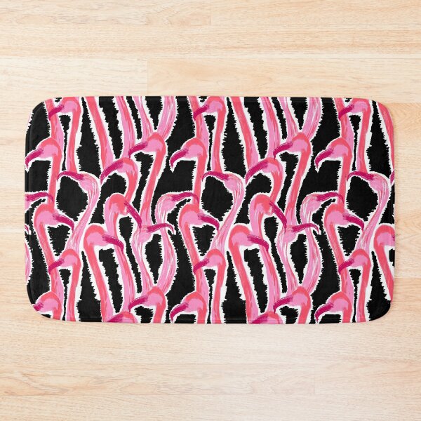 Item preview,  Flamingo Party Black   designed and sold by Fabricatemyart.