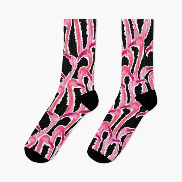 Item preview,  Flamingo Party Black   designed and sold by Fabricatemyart.