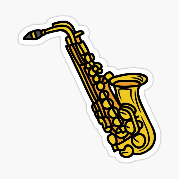 CARTOON SAXOPHONE - art for musicians