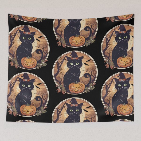 Item preview, Cute Cat Halloween T-Shirt designed and sold by LuizSilva1983.