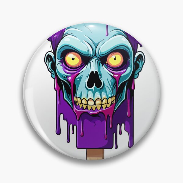 Item preview, Popsicle with a zombie face on it designed and sold by AiPixals.