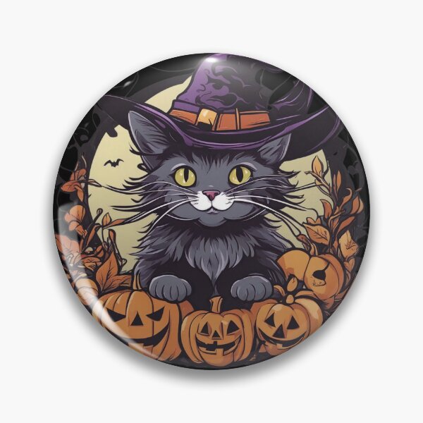 Item preview, Purrfectly Spooky Feline Frolic in Pumpkin Patch designed and sold by LuizSilva1983.