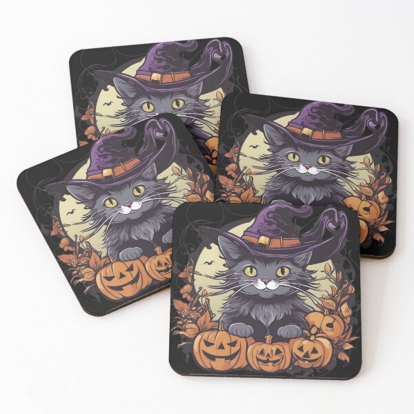 Item preview, Purrfectly Spooky Feline Frolic in Pumpkin Patch designed and sold by LuizSilva1983.