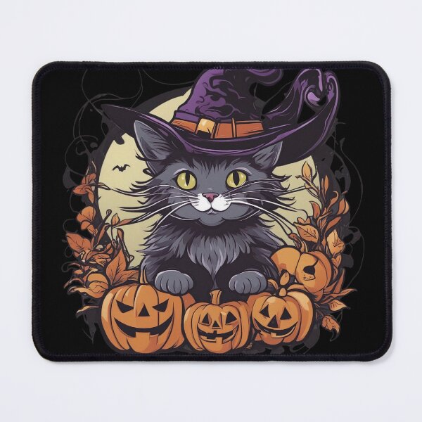Item preview, Purrfectly Spooky Feline Frolic in Pumpkin Patch designed and sold by LuizSilva1983.