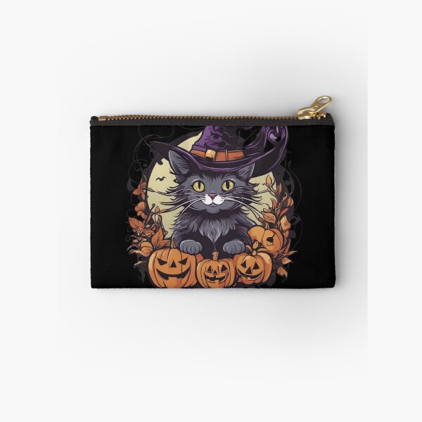 Item preview, Purrfectly Spooky Feline Frolic in Pumpkin Patch designed and sold by LuizSilva1983.