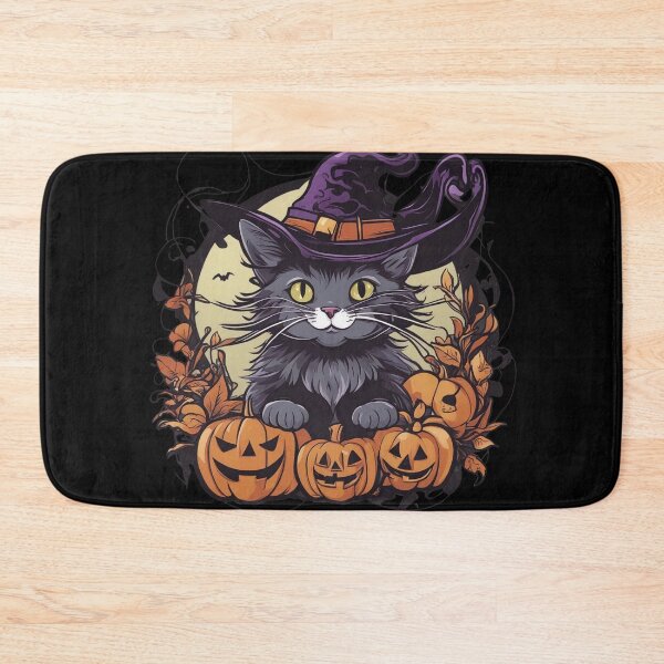 Item preview, Purrfectly Spooky Feline Frolic in Pumpkin Patch designed and sold by LuizSilva1983.