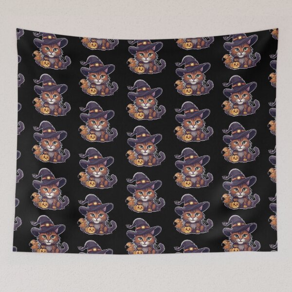 Item preview, Cute Cat Halloween T-Shirt designed and sold by LuizSilva1983.