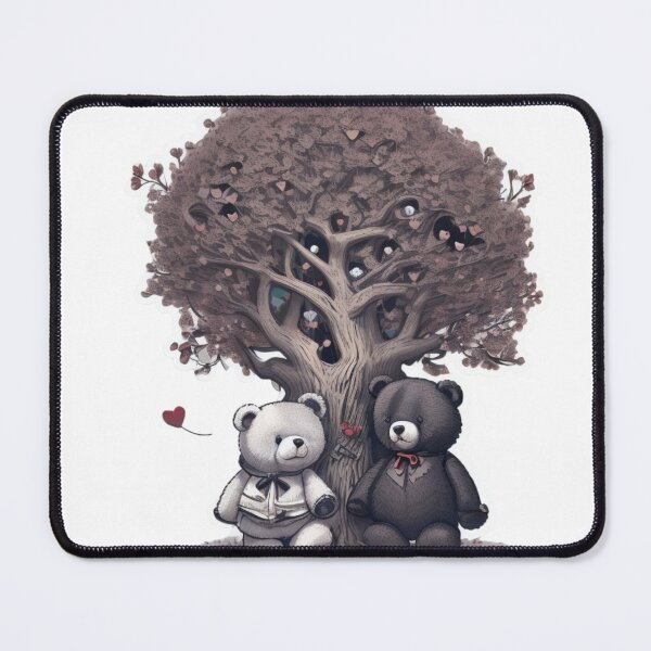 Item preview, Twin Teddy Bears Under the Majestic Oak Tree designed and sold by Posivibez Designs.