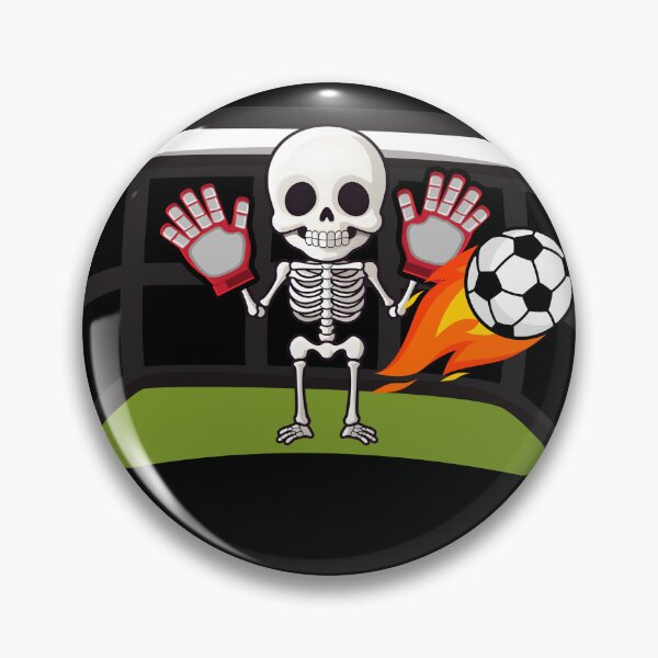 Item preview, Skeleton Goalkeeper designed and sold by KrisRubinArt.