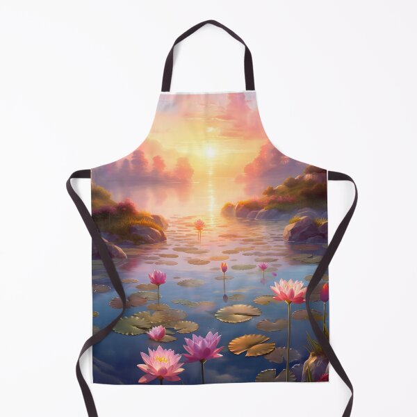 Item preview, Lotus at Dawn: A Watercolor Sunrise designed and sold by Shirtastically.