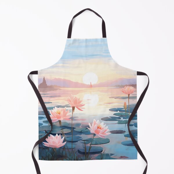 Item preview, Watercolor Whispers: A Lotus Pond at Sunrise designed and sold by Shirtastically.